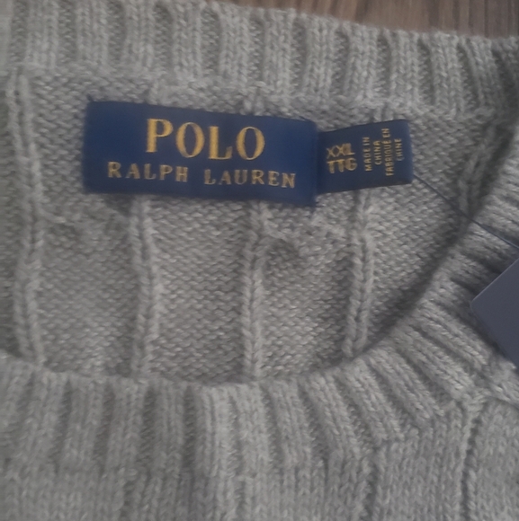 NWT Polo Cable Knit Pullover Sweater XXL - Picture 4 of 10